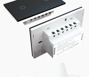 WiFi akıllı dokunmatik duvar ışık anahtarı ab standart tuya üçüncü taraf ses WiFi akıllı duvar anahtarı ab tipi