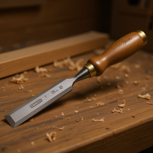 Ciseau Stanley 25 mm pour le travail du bois avec manche en bois - Product Image 3