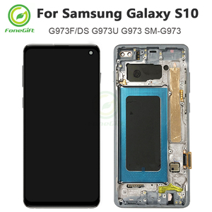 Écran LCD Super AMOLED avec numériseur d'écran tactile, pour <span class=keywords><strong>Samsung</strong></span> <span class=keywords><strong>Galaxy</strong></span> <span class=keywords><strong>S10</strong></span> 100% <span class=keywords><strong>G973F</strong></span> <span class=keywords><strong>G973F</strong></span>/DS G973U, <span class=keywords><strong>SM</strong></span>-G9730 Original - Product Image 2