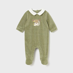 Pyjama en Velours Bio en Bambou et Coton pour Bébé, Tenue de Nuit Personnalisée pour Bébé, Vêtements de Nuit pour Nouveau-Né - Product Image 2