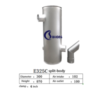 Silencieux pour CAT E325C-split, 20 ans d'expérience, vente en gros, OEM, ODM, pour moteur diesel, générateur, bulldozer, excavatrice, chargeuse