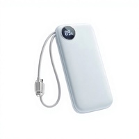 Power Bank Kreatif Bersertifikasi 3C 22.5W Pengisian Cepat Model F50 PRO Bahan Plastik untuk Pesawat & Kereta Api Cepat Langsung