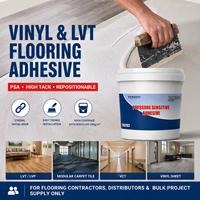 Colle adhésive haute adhérence pour revêtements de sol, résistante à l'humidité, pour lames de vinyle acrylique SPC LVT LVP – Vente en gros usine