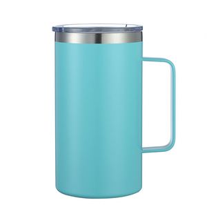 Wholesale Stainless Steel Coffe <b>Mug</b> With Handle and Lid Beer <b>Mugs</b> Cups Colorful for Drink - Product Image 2
