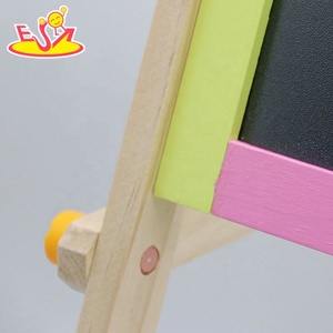لوح رسم خشبي مزدوج الوجهين قابل للتعديل للأطفال مع مسح جاف & سبورة W12B048B - Product Image 5