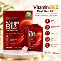 LIFEGARDEN Vitamine B12 Bandes à dissolution rapide Soutien Énergie et Vitalité Sans Sucre Personnalisé OEM ODM Marque Privée