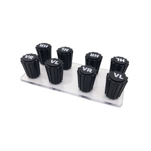 Allemagne ABS Noir Pneu Bouchons de Poussière de Valve avec Impression <span class=keywords><strong>VL</strong></span> VR HL RH Pour L'<span class=keywords><strong>automobile</strong></span> de Voiture - Product Image 1