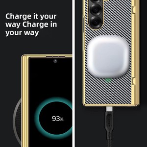 Coque de téléphone Samsung ZFold à 40 % de réduction, style électroplaqué, impression par transfert d'eau sergé, style professionnel, pour l'approvisionnement transfrontalier - Product Image 3