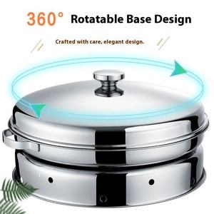 Estufa de comedor rotativa con diseño de disco creativo <span class=keywords><strong>malayo</strong></span>, vajilla de plato de cerámica extra gruesa para equipo de sujeción de calentamiento de Alcohol - Product Image 6