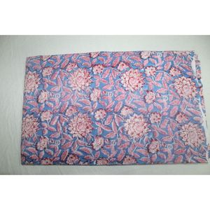 Indian Authentic Handmade Lightweight Block Print Fabric for Clothing Quilt Scarf Dress Curtain & Cover Materials - Product Image 5