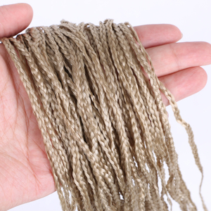 Bajo precio al por mayor 28 "50g Color sólido Extensiones de cabello trenzado recto Sintético Zizi Crochet Box Trenzas para looks bohemios - Product Image 3