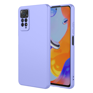 Livraison rapide Silicone liquide coloré antichoc étui Silicone couverture arrière pour Redmi Note 11 Pro 4G - Product Image 4