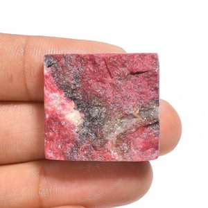 Cristal en bruto Yashee Thulite Druzy de 25x23x9 mm, piedra preciosa rosa para la fabricación de joyas - Product Image 3