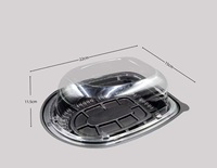 Boîte d'emballage jetable en plastique pour poulet frit à emporter, récipient micro-ondable pour dinde rôtie pour Thanksgiving