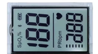 Écran d'affichage numérique LCD TN noir et blanc avec circuit intégré pour panneau de commande de fauteuil de massage
