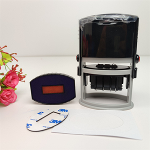 Almohadilla de sello de <span class=keywords><strong>2</strong></span> colores preentintada, fecha rectangular, sellos autoentintables 5030 para bolsa de plástico - Product Image 5