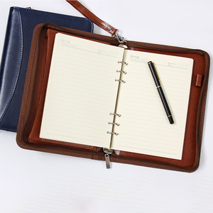 Carnet A5 en cuir durable, classeur multifonctionnel avec pochette de rangement détachable à fermeture éclair, format créatif à feuilles mobiles, couverture rigide pour affaires, Xiwan - Product Image 6