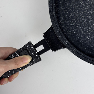 高品質モダンノンスティックアルミ調理器具セット20-24cm韓国風ストックポットと24cmフライパン「アワープレイス」調理器具セット - Product Image 5