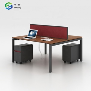 Stylish Office Table Metal Frame Work Station Double Computer <b>Desk</b> - Product Image 2