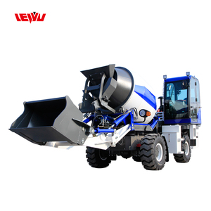 Fully Automatic Portable 1.3m³ Concrete Machinery diesel Drum Self-built Houses Self Loading Mobile Concrete Mixer Truck