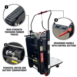 Transportador de Ladrillos para Construcción, Capacidad de Carga de 400 kg, Escalador de Escaleras con Orugas para Trabajo Pesado, para Uso con Orugas o Ruedas *Elevación de Carga Pesada sin Esfuerzo - Product Image 5