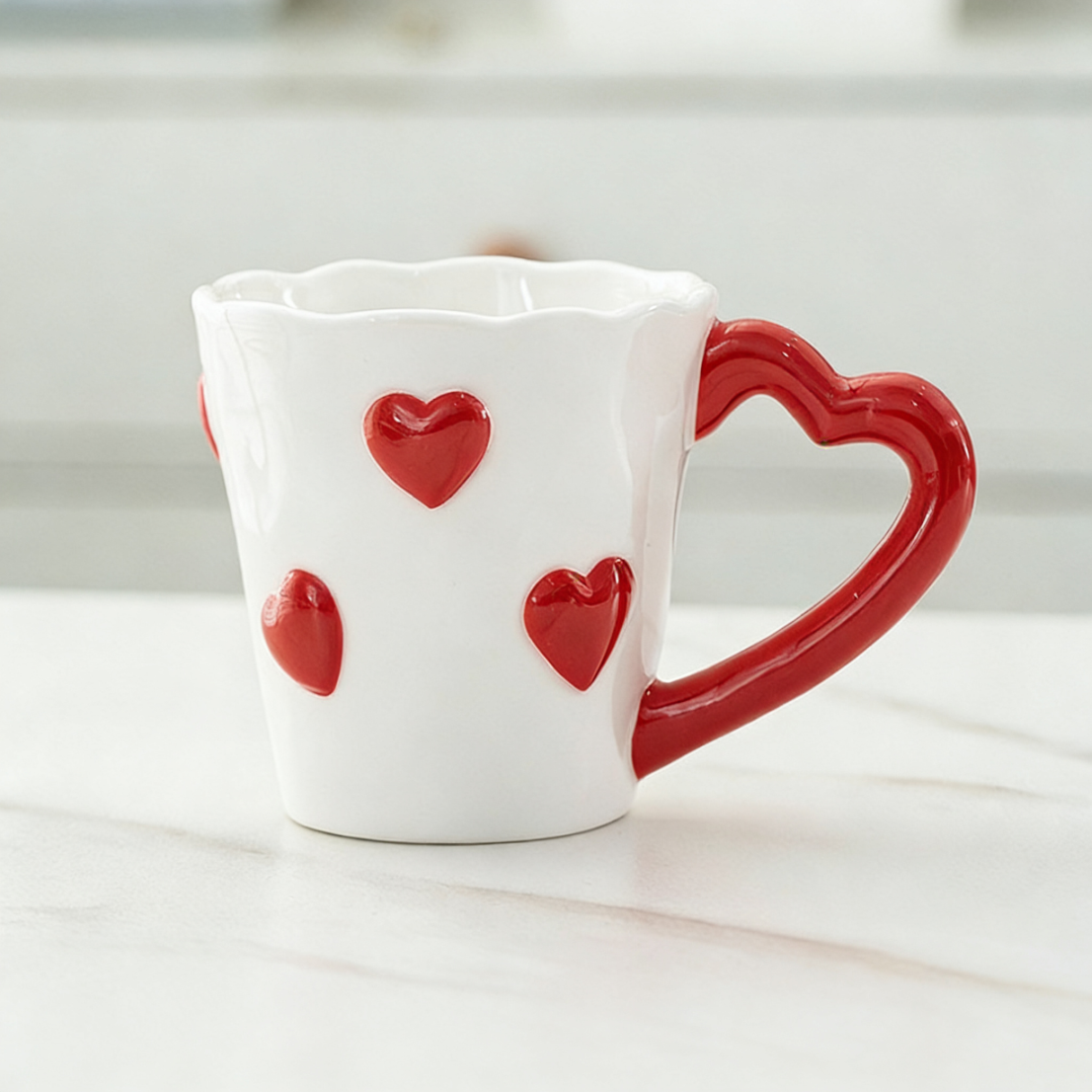 Red heart with red handle