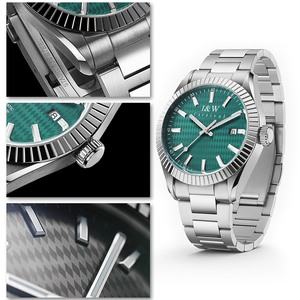 Reloj de Buceo Clean Factory ARF N Factory de 41 mm, Movimiento Automático NH35, Esfera de Cristal de Zafiro Negra Plateada, Resistente al Agua, para Hombre - Product Image 5