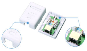 Caja de Conexión RJ45 de Superficie CAT5E con Conector UTP Krone IDC STP Cat.5e para Redes - Product Image 5