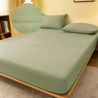 Drap de mise à la terre vert en coton biologique premium avec 5 % de fibres d'argent, drap conducteur pour un meilleur sommeil et un meilleur soutien à la récupération