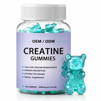 OEM Private Label Créatine Monohydrate Gummies 5000mg Par Portion Supplément Nutrition Sportive pour la Force et la Performance