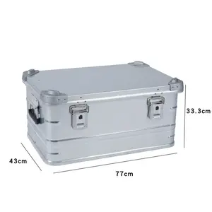 Алюминиевый автомобильный ящик для хранения, оборудование для кемпинга на открытом воздухе, прочее, вместительный ящик для хранения для путешествий