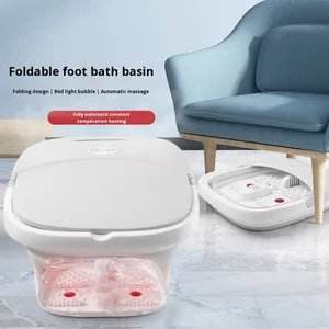 Baignoire de <span class=keywords><strong>massage</strong></span> pour les pieds SG blanche, entièrement automatique, portable, pliable, avec télécommande intelligente et chauffage électrique - Product Image 4