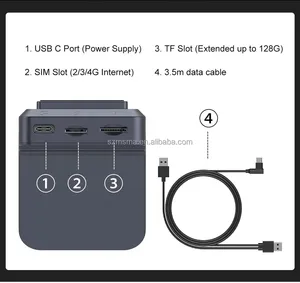 Maisimei cho Apple Carplay adapter không dây di động Dashcam Carplay Android tự động ai Hộp 4G DVR máy ảnh xe hộp đen - Product Image 5