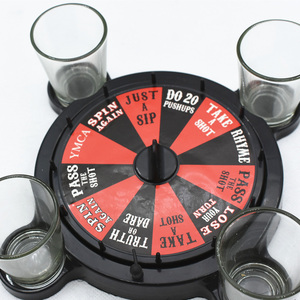 Jeu de quatre verres à liqueur personnalisé pour la fête, <span class=keywords><strong>roulette</strong></span> et jeux à boire - Product Image 5