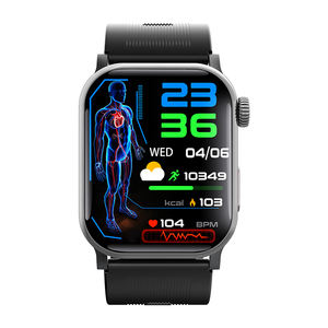 Montre connectée de santé F540 avec pompe à air, tensiomètre, ECG, quatre canaux PPG, test EDA, examen physique micro en un clic pour tous les sexes - Product Image 5