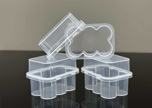 Custom 3ml 2 Units Sterile PP Rectangle Vaccine <b>Storage</b> <b>Box</b> Plastic Vial Holder Embossing Logo Peptide Bottle Case Wholesale - Product Image 2