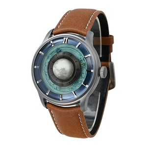 Reloj Deportivo de Lujo con Correa de Cuero Vacuno Genuino de Primera Calidad, Cristal de Zafiro Cuadrado, Manecillas de Acero Inoxidable 316 y Mecanismo Mecánico - Product Image 2