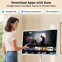 Monitor Layar Sentuh Pintar 24/32 Inci Sistem Operasi Android Google Play TV Portabel dengan Roda Layar Berputar Tampilan Interaktif Pintar