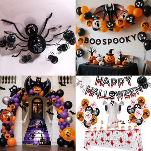 Set <span class=keywords><strong>de</strong></span> Decoración <span class=keywords><strong>de</strong></span> Globos <span class=keywords><strong>de</strong></span> Halloween, 12 Estilos, Kit <span class=keywords><strong>de</strong></span> Arco para Fiesta, Negro, Naranja, Morado, <span class=keywords><strong>Verde</strong></span>, Confeti, Guirnalda <span class=keywords><strong>de</strong></span> Látex, BOO, Calavera, Fantasma, <span class=keywords><strong>Bruja</strong></span> - Product Image 4