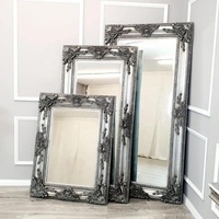 Miroir sur pied de luxe vintage français pour chambre à coucher, miroir de maquillage décoratif, miroir baroque orné pour mariage, vente en gros