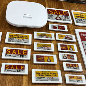 Etiqueta Electrónica de Estante de 2.6 Pulgadas, 2.4GHz, Sistema ESL con Pantalla de Tinta Electrónica, Kit de Demostración, Etiquetas de Precio Digitales Multitamaño de 1.54"-13.3" para Supermercado - Product Image 6