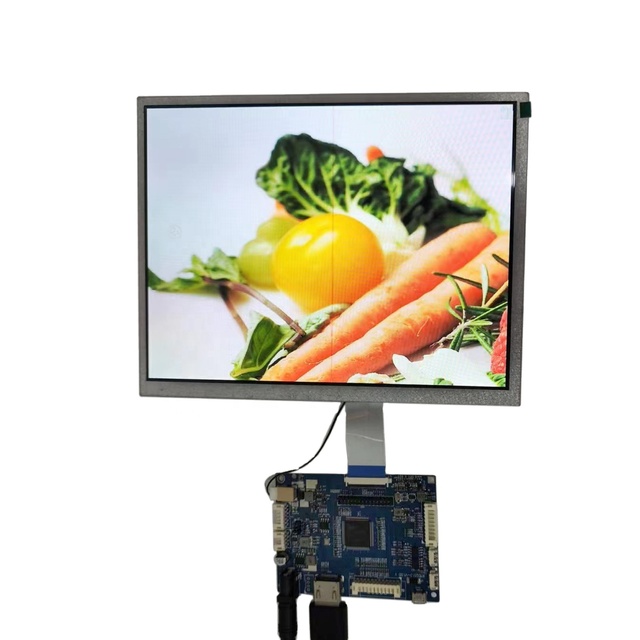 9.7 Inch 1024*768 LVDS Interface IPS TFT LCD Display Module HD-MI Driver Board HKSEBO Brand LED Backlight 350 Brightness -20