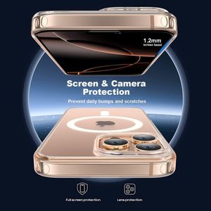 Sang Trọng Pha Lê từ trường hợp an toàn cho <span class=keywords><strong>iPhone</strong></span> 17 16 15 14 13 12 11 Pro XR XS Max cộng với phí không dây Cover quay lại trường hợp trong suốt - Product Image 5