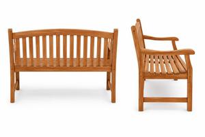 Banc d'extérieur moderne en teck massif, durable, style indonésien, pour patio, jardin, terrasse, mobilier contemporain. - Product Image 4