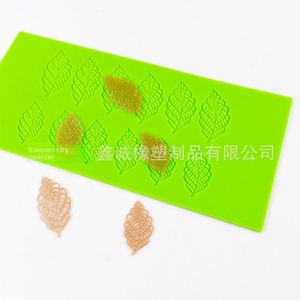 Molde de Silicona Decorativo para Postres, Pudín, Chocolate, Molde para Hornear en Casa, Molde para Fondant con Forma de Hoja, 15 cm - Product Image 5