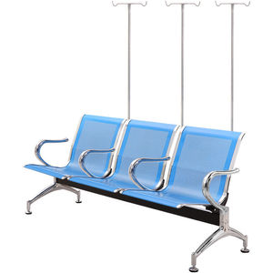 Sillas de espera para hospitales con asientos en fila y pasamanos para clínicas, salas de infusión, áreas públicas y uso comercial. - Product Image 4
