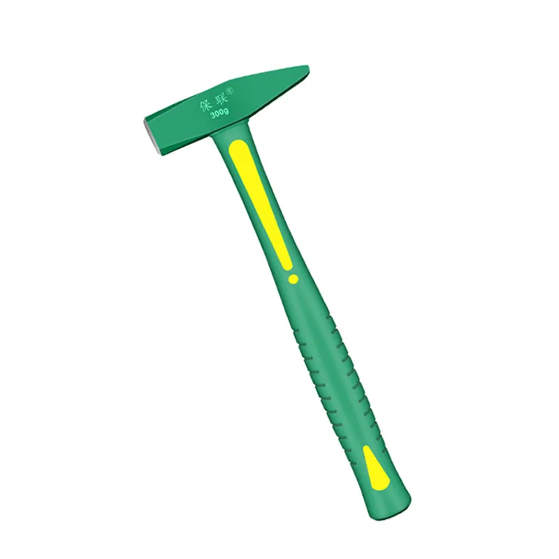 200 g Kohlenstoffstahl-Dachschalungshammer professioneller Maschinismus-Hammer mit TPR-Gummiggriff grün