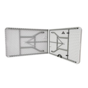 Top người bán 244cm hình chữ nhật HDPE nhựa Nhựa Gấp bảng với có thể gập lại chân thép - Product Image 4