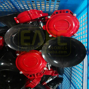 TZ-332SGH Clacson ad Aria Compressa 24V Rosso, Clacson a Lumaca, Ricambio per <span class=keywords><strong>Camion</strong></span> Europei, Super Rumoroso <span class=keywords><strong>DAF</strong></span> - Product Image 6