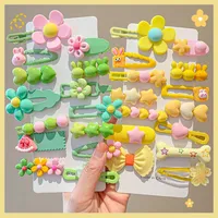 Barrettes modernes de 5 cm style nœud mignon pour filles, pinces à cheveux latérales en métal et PC, accessoires capillaires pour bébés